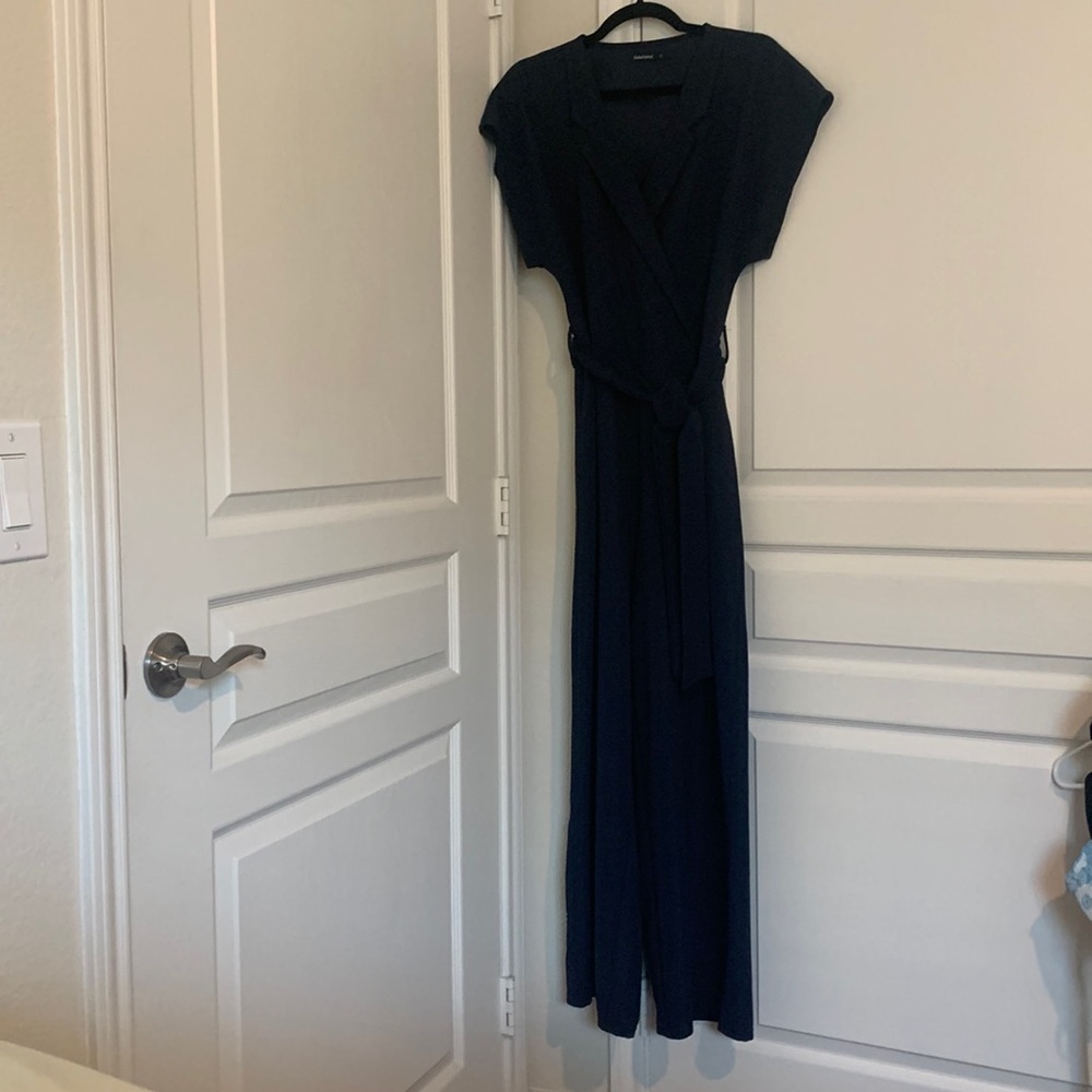 Women’s Navy Wide Leg Jumpsuit